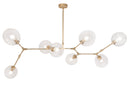 Avenue Lighting Fairfax Collection Hanging Chandelier Brushed Brass HF8088-BB