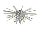 Avenue Lighting Palisades Ave. Collection Flush Mount Chrome With Clear Glass HF8205-CH