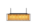 Avenue Lighting Soho Collection Hanging Chandelier Dark Bronze Finish With Natural Citrine Nuggets HF9000-DBZ
