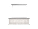 Avenue Lighting Soho Collection Hanging Chandelier Polished Nickel Silver Finish With Moon Rock Gem Nuggets HF9000-SLV