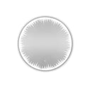 Aquadom AQUADOM Flame Design Round LED Bathroom Vanity Acrylight Technology Fog Free Touch Button Dimmable Wall Mounted Make Up and Shaving Bedroom Mirror IP54 Moisture Resistant FL-36