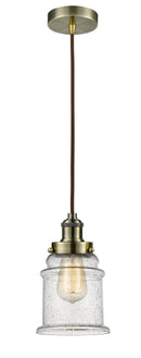 Innovations Lighting Canton 1 Light 11.25 inch Mini Pendant 100AB-10BR-1H-AB-G184