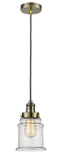 Innovations Lighting Canton 1 Light 11.25 inch Mini Pendant 100AB-10GY-1H-AB-G184