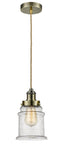 Innovations Lighting Canton 1 Light 11.25 inch Mini Pendant 100AB-10RE-1H-AB-G184