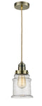 Innovations Lighting Canton 1 Light 11.25 inch Mini Pendant 100AB-10RE-2H-AB-G184