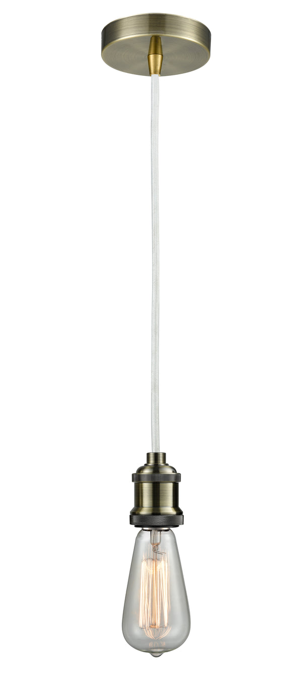 Innovations Lighting Bare Bulb 1 Light 2.75 inch Mini Pendant 100AB-10W-1AB