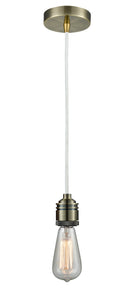 Innovations Lighting Bare Bulb 1 Light 2.75 inch Mini Pendant 100AB-10W-2AB