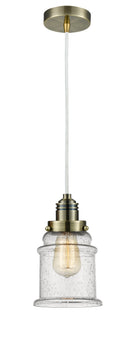 Innovations Lighting Canton 1 Light 11.25 inch Mini Pendant 100AB-10W-2H-AB-G184