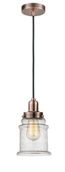 Innovations Lighting Canton 1 Light 11.25 inch Mini Pendant 100AC-10BK-0H-AC-G184