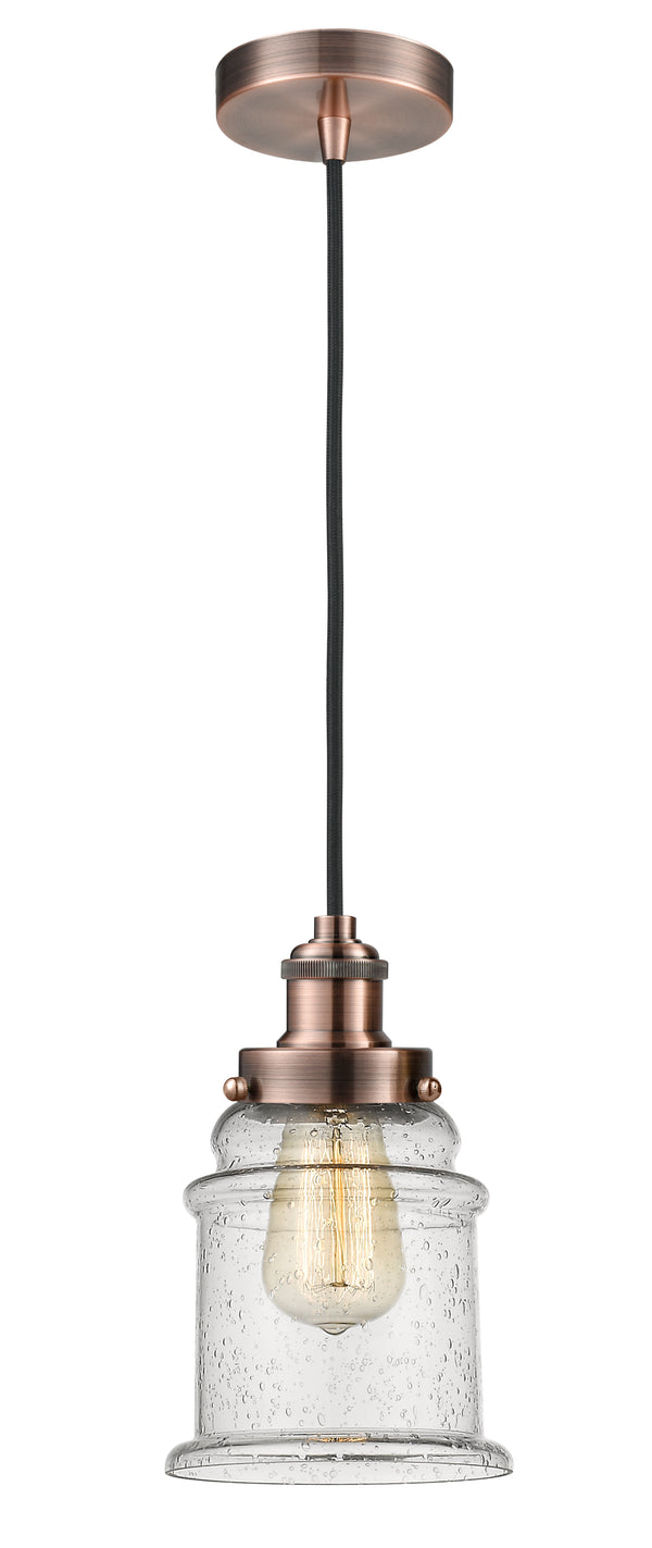 Innovations Lighting Canton 1 Light 11.25 inch Mini Pendant 100AC-10BK-1H-AC-G184