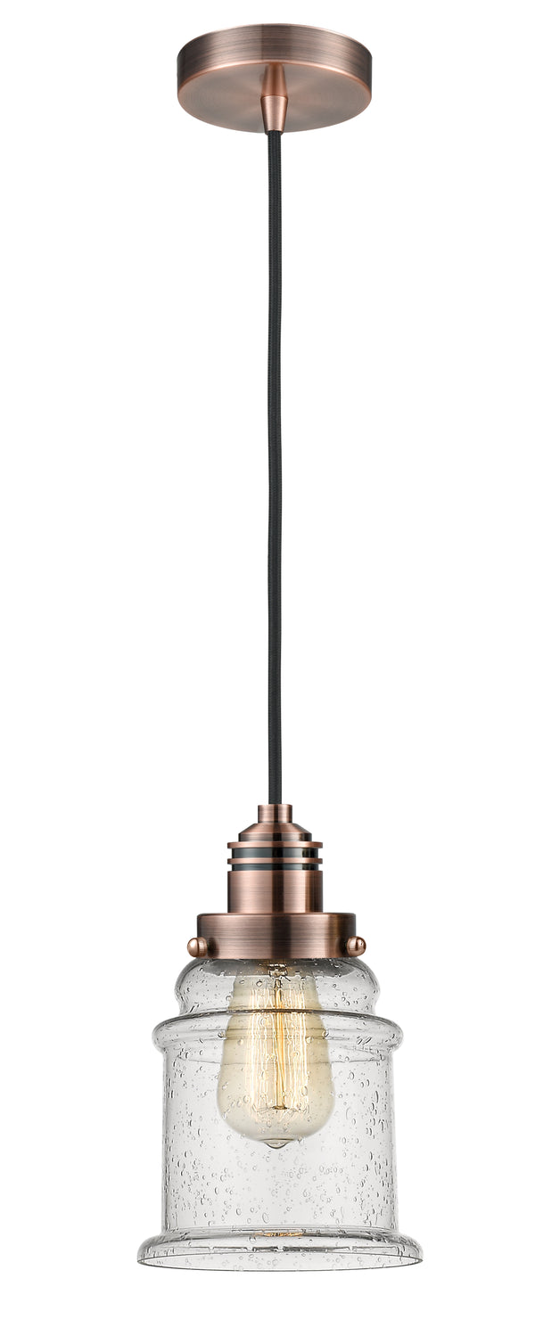 Innovations Lighting Canton 1 Light 11.25 inch Mini Pendant 100AC-10BK-2H-AC-G184