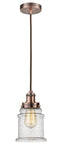 Innovations Lighting Canton 1 Light 11.25 inch Mini Pendant 100AC-10BR-1H-AC-G184