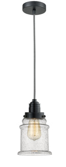 Innovations Lighting Canton 1 Light 11.25 inch Mini Pendant 100BK-10BW-2H-BK-G184