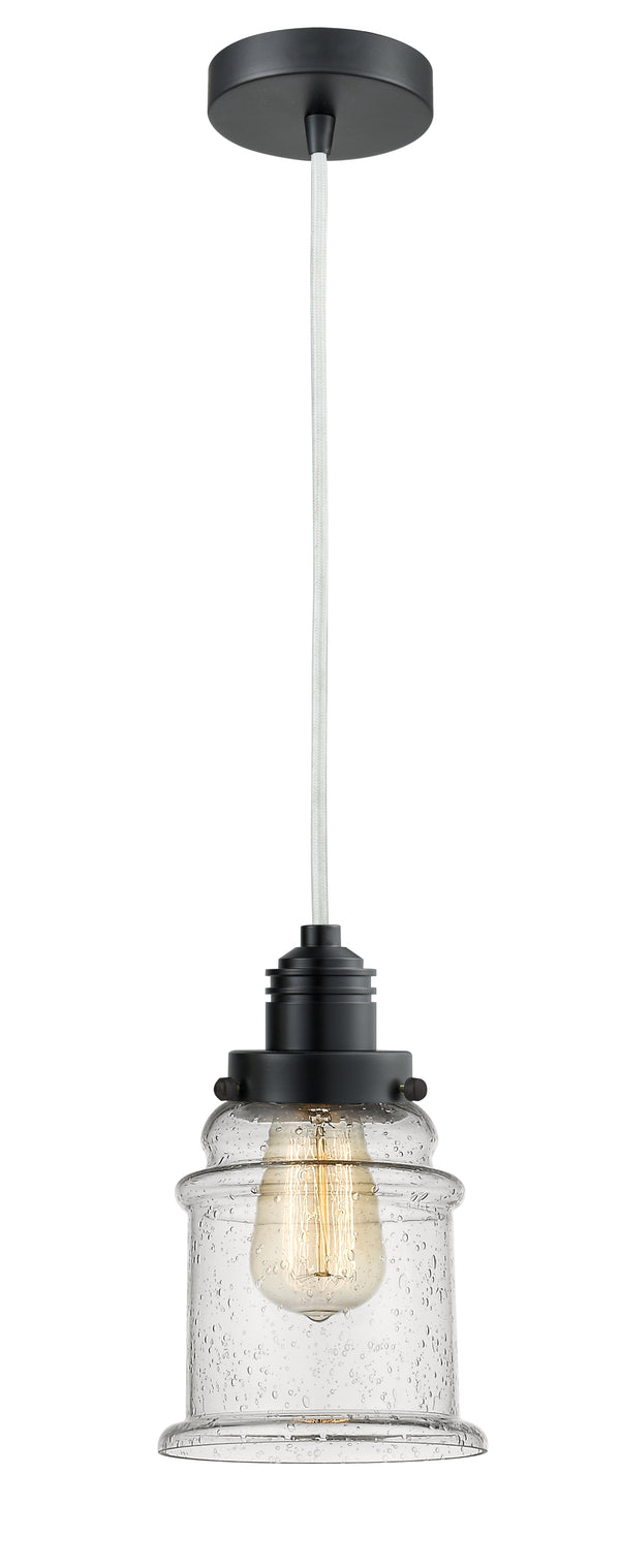 Innovations Lighting Canton 1 Light 11.25 inch Mini Pendant 100BK-10W-2H-BK-G184