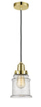 Innovations Lighting Canton 1 Light 11.25 inch Mini Pendant 100GD-10BK-2H-GD-G184