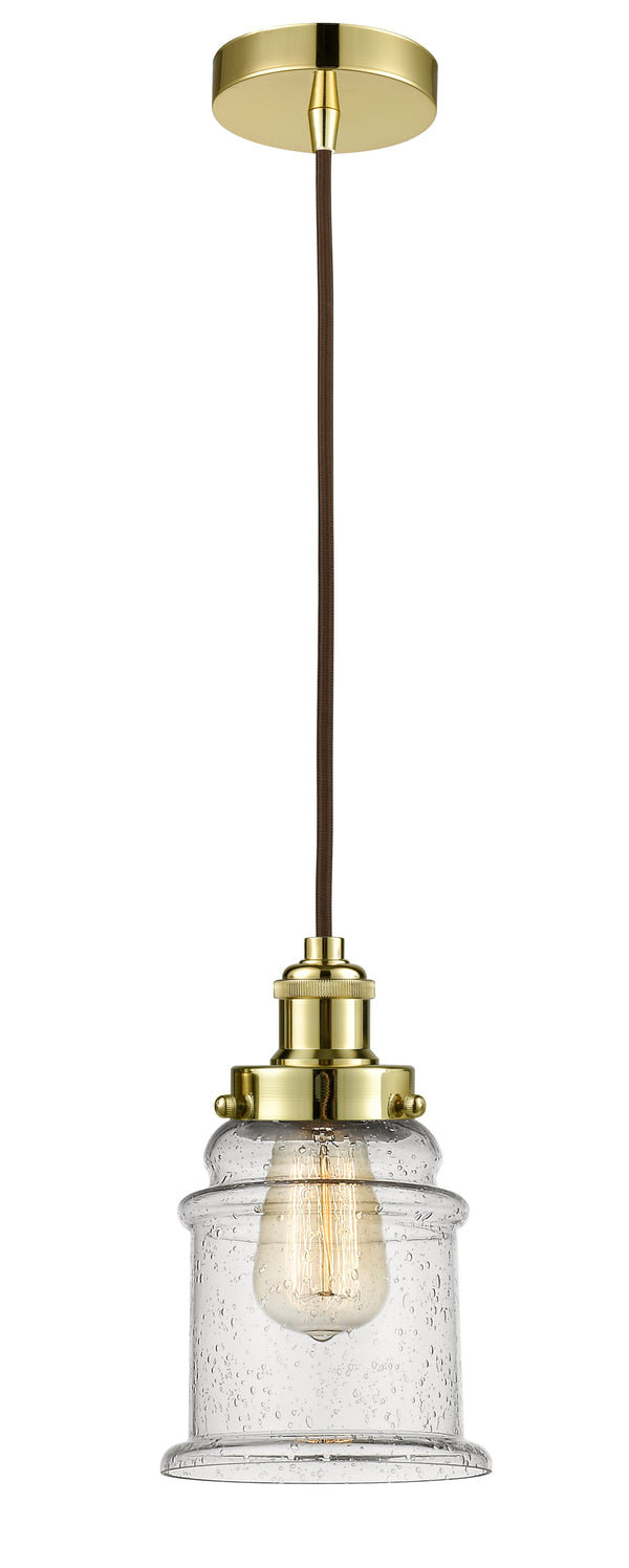 Innovations Lighting Canton 1 Light 11.25 inch Mini Pendant 100GD-10BR-1H-GD-G184