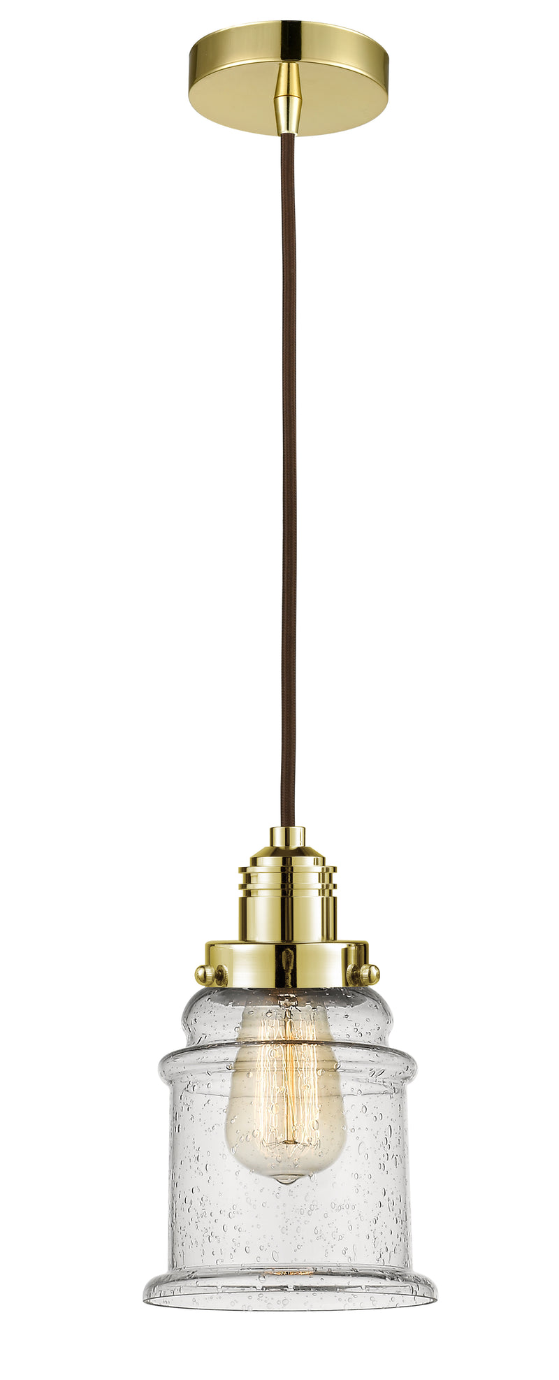 Innovations Lighting Canton 1 Light 11.25 inch Mini Pendant 100GD-10BR-2H-GD-G184