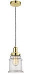 Innovations Lighting Canton 1 Light 11.25 inch Mini Pendant 100GD-10BW-0H-GD-G184