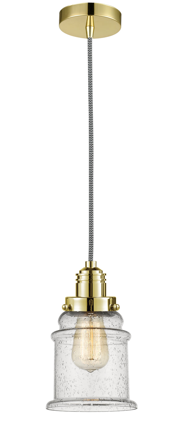 Innovations Lighting Canton 1 Light 11.25 inch Mini Pendant 100GD-10BW-2H-GD-G184