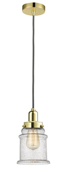 Innovations Lighting Canton 1 Light 11.25 inch Mini Pendant 100GD-10GY-0H-GD-G184