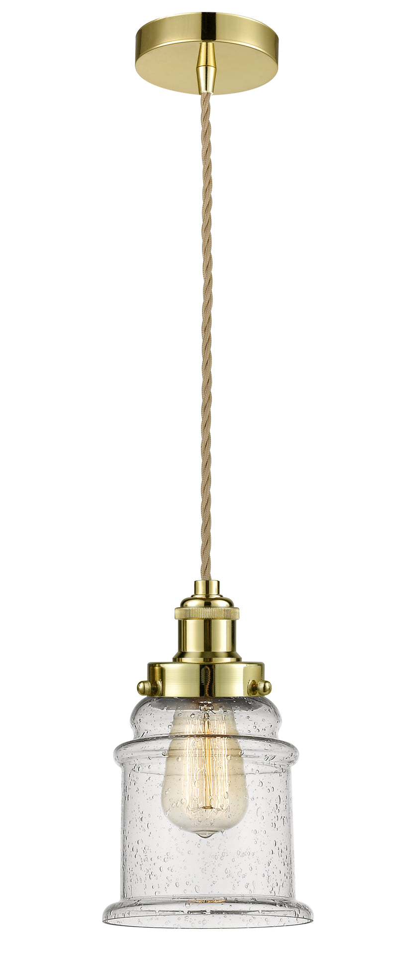 Innovations Lighting Canton 1 Light 11.25 inch Mini Pendant 100GD-10RE-1H-GD-G184