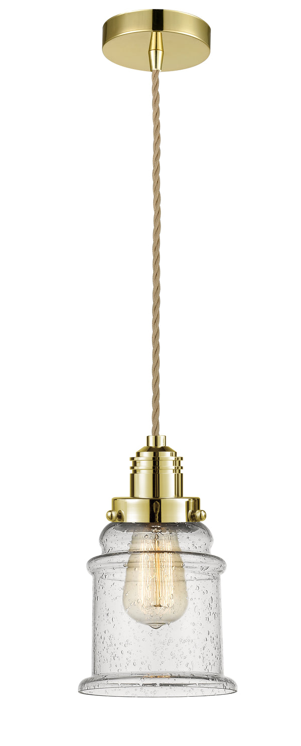 Innovations Lighting Canton 1 Light 11.25 inch Mini Pendant 100GD-10RE-2H-GD-G184