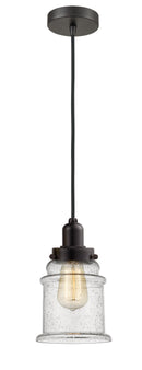 Innovations Lighting Canton 1 Light 11.25 inch Mini Pendant 100OB-10BK-0H-OB-G184