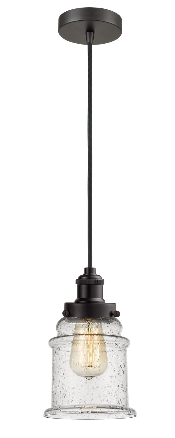 Innovations Lighting Canton 1 Light 11.25 inch Mini Pendant 100OB-10BK-1H-OB-G184