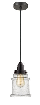 Innovations Lighting Canton 1 Light 11.25 inch Mini Pendant 100OB-10BK-2H-OB-G184