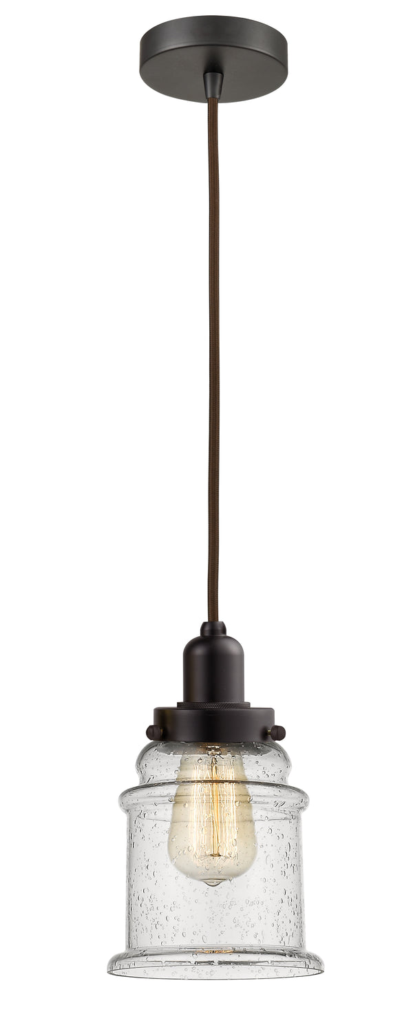 Innovations Lighting Canton 1 Light 11.25 inch Mini Pendant 100OB-10BR-0H-OB-G184