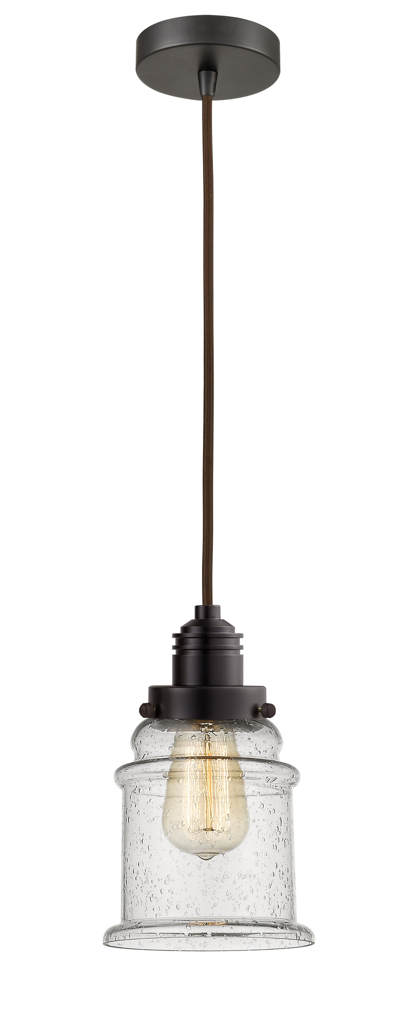 Innovations Lighting Canton 1 Light 11.25 inch Mini Pendant 100OB-10BR-2H-OB-G184