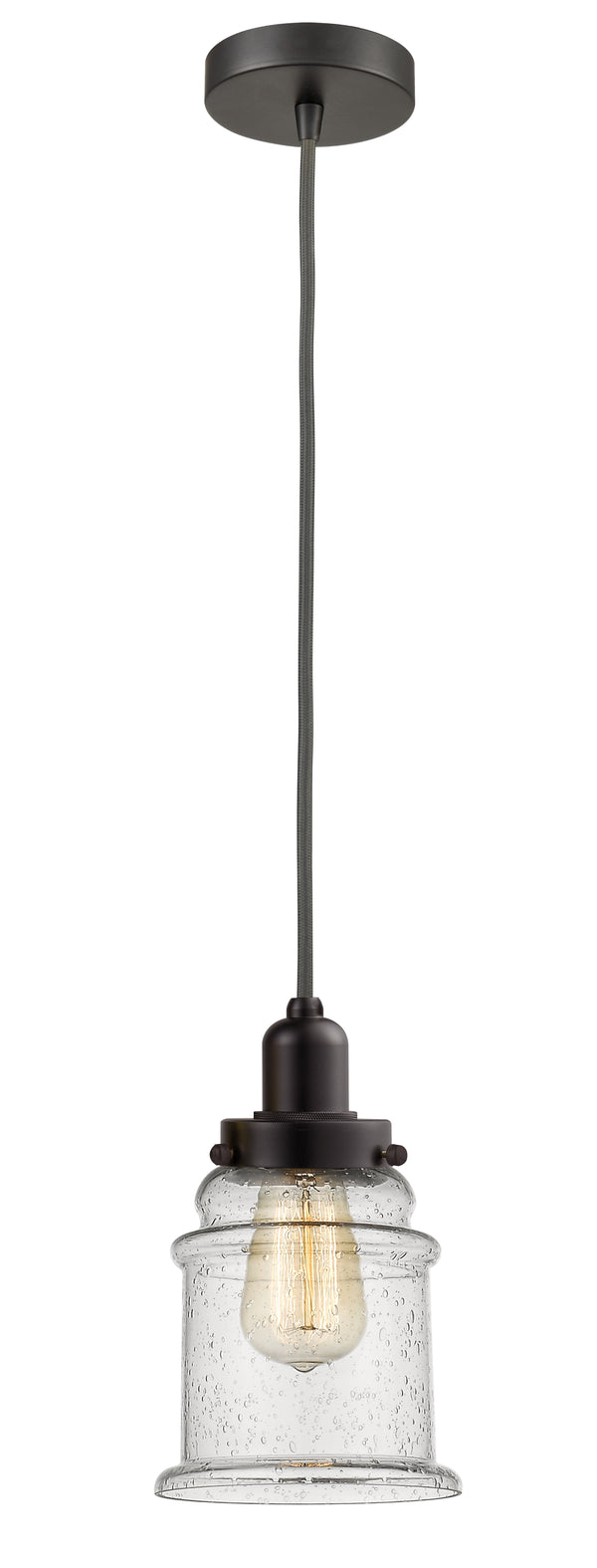 Innovations Lighting Canton 1 Light 11.25 inch Mini Pendant 100OB-10GY-0H-OB-G184