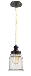 Innovations Lighting Canton 1 Light 11.25 inch Mini Pendant 100OB-10RE-1H-OB-G184