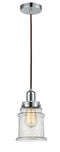 Innovations Lighting Canton 1 Light 11.25 inch Mini Pendant 100PC-10BR-0H-PC-G184