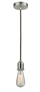 Innovations Lighting Bare Bulb 1 Light 2.75 inch Mini Pendant 100SN-10BR-0SN