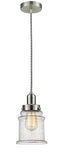 Innovations Lighting Canton 1 Light 11.25 inch Mini Pendant 100SN-10BW-0H-SN-G184