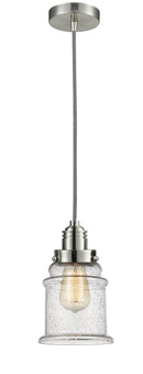 Innovations Lighting Canton 1 Light 11.25 inch Mini Pendant 100SN-10BW-2H-SN-G184