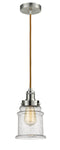 Innovations Lighting Canton 1 Light 11.25 inch Mini Pendant 100SN-10CR-1H-SN-G184