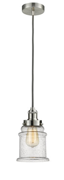 Innovations Lighting Canton 1 Light 11.25 inch Mini Pendant 100SN-10GY-1H-SN-G184