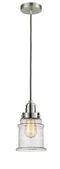 Innovations Lighting Canton 1 Light 11.25 inch Mini Pendant 100SN-10GY-2H-SN-G184