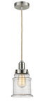 Innovations Lighting Canton 1 Light 11.25 inch Mini Pendant 100SN-10RE-0H-SN-G184