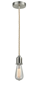 Innovations Lighting Bare Bulb 1 Light 2.75 inch Mini Pendant 100SN-10RE-0SN