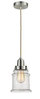 Innovations Lighting Canton 1 Light 11.25 inch Mini Pendant 100SN-10RE-2H-SN-G184