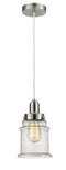 Innovations Lighting Canton 1 Light 11.25 inch Mini Pendant 100SN-10W-0H-SN-G184