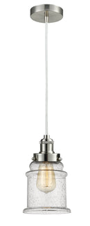 Innovations Lighting Canton 1 Light 11.25 inch Mini Pendant 100SN-10W-1H-SN-G184