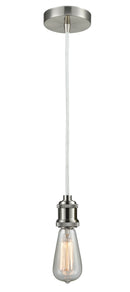 Innovations Lighting Bare Bulb 1 Light 2.75 inch Mini Pendant 100SN-10W-1SN