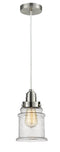 Innovations Lighting Canton 1 Light 11.25 inch Mini Pendant 100SN-10W-2H-SN-G184