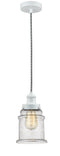 Innovations Lighting Canton 1 Light 11.25 inch Mini Pendant 100W-10BW-1H-W-G184