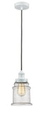 Innovations Lighting Canton 1 Light 11.25 inch Mini Pendant 100W-10GY-1H-W-G184