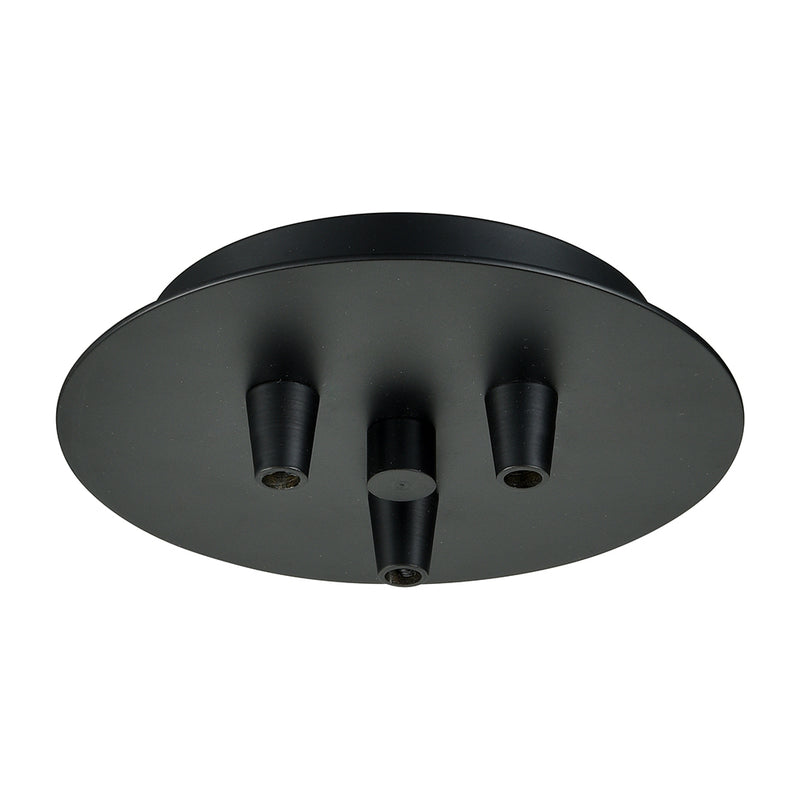 Custom Cord Multi Port Canopy shown in the Matte Black finish